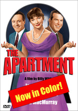 Load image into Gallery viewer, "The Apartment" colorized Jack Lemmon "Billy Wilder" Shirley MacClaine Fred MacMUrray "in color"