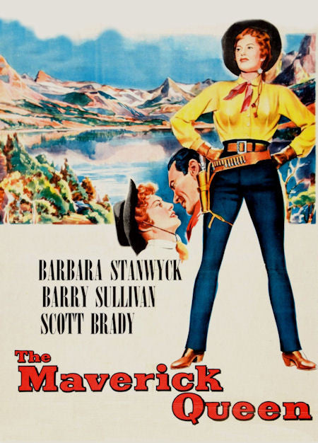 The Maverick Queen DVD 1956 Barbara Stanwyck Scott Brady Barry Sullivan Zane Grey 
