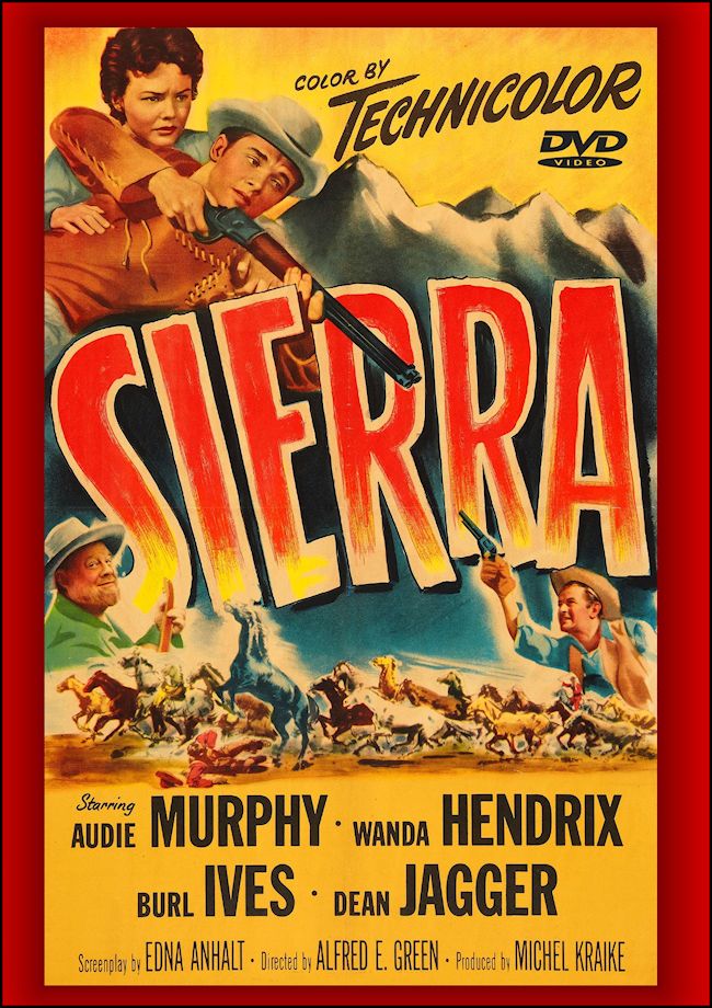 Sierra 1950 DVD Audie Murphy Wanda Hendrix Dean Jagger Remastered 