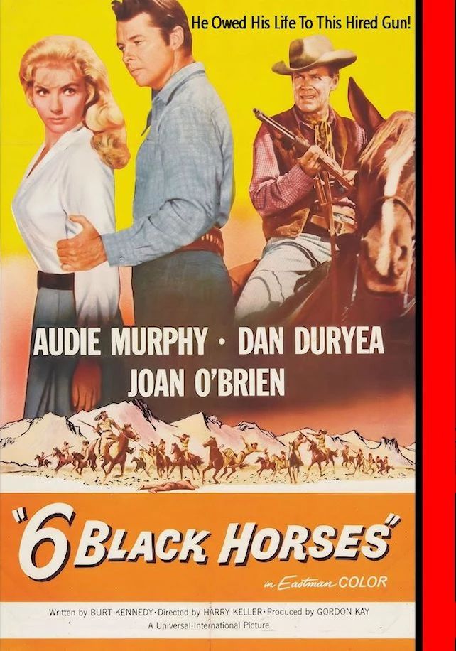 Six Black Horses 1962 DVD Audie Murphy Dan Duryea 