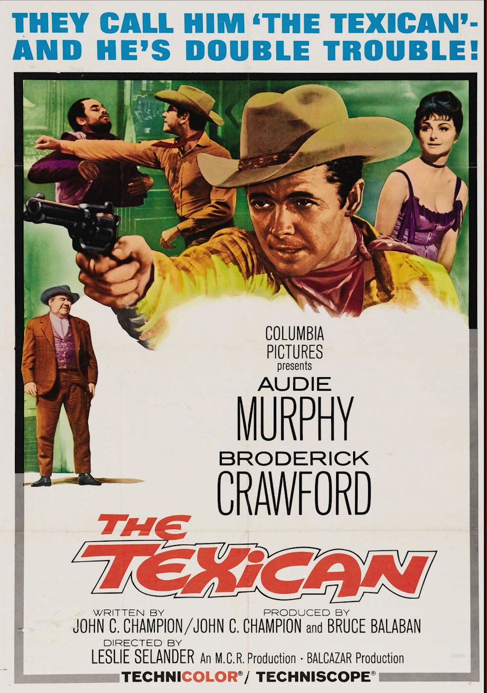 The Texican 1966 DVD Audie Murphy Broderick Crawford Remastered print 