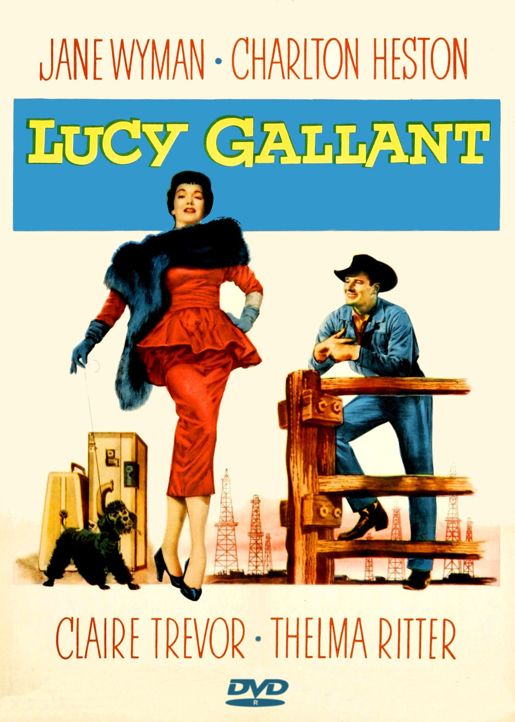 Lucy Gallant DVD 1955 Jane Wyman Charlton Heston New remaster Claire Trevor Thelma Ritter Big Texas