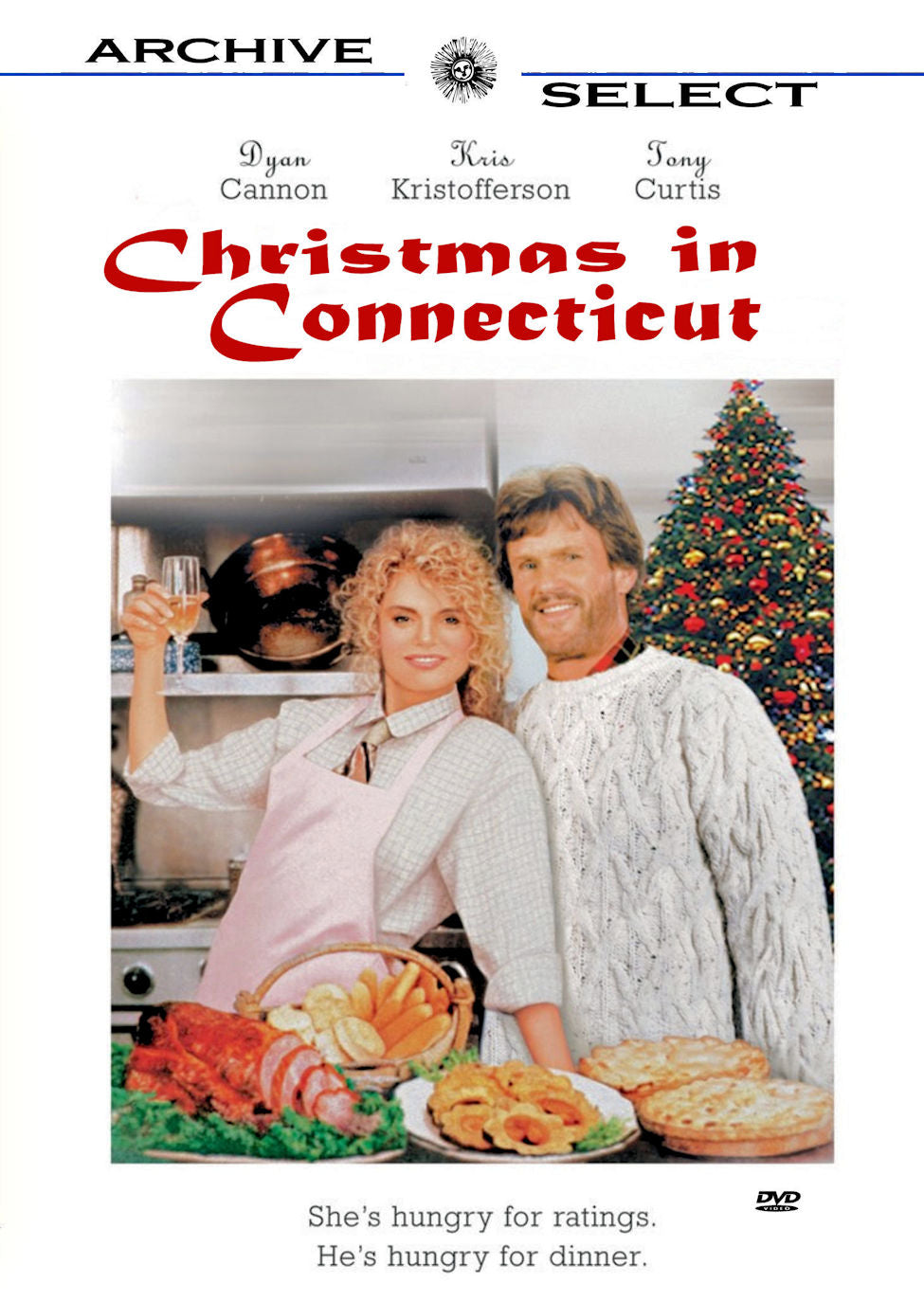 Christmas in Connecticut 1992 DVD Dyan Cannon Kris Kristofferson Tony Curtis Arnold Schwarzenegger